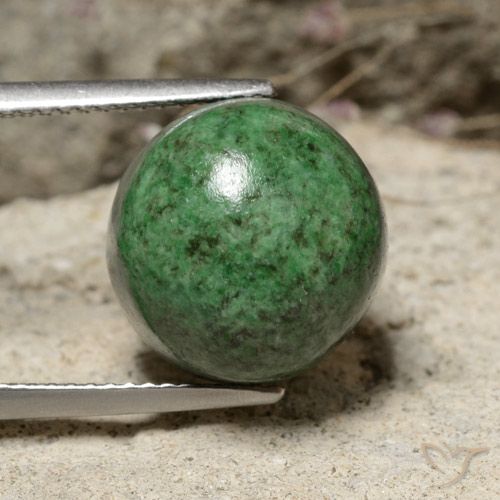 13.27ct Naturel Vert moyen Maw-Sit-Sit, Tour, Opaque