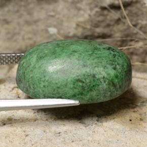 Maw-sit-sit vert naturelle coupe ovale, 19,55 ct, opaque
