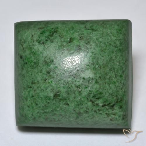 Maw-Sit-Sit Vert foncé naturelle Baquette, 48.39 ct, Opaque