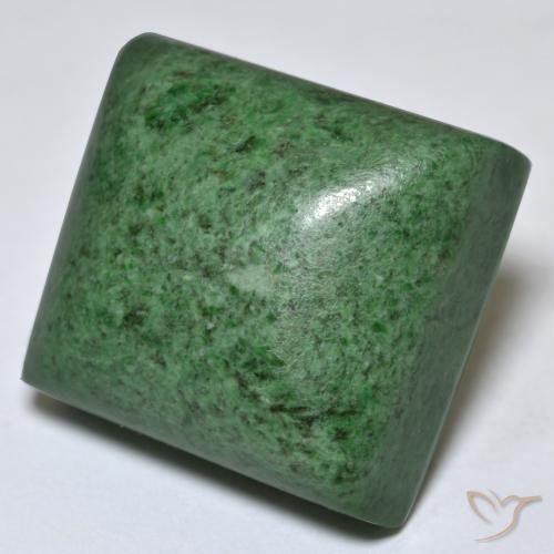 Maw-Sit-Sit Vert foncé naturelle Baquette, 48.39 ct, Opaque