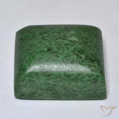 Maw-Sit-Sit Vert foncé naturelle Baquette, 48.39 ct, Opaque