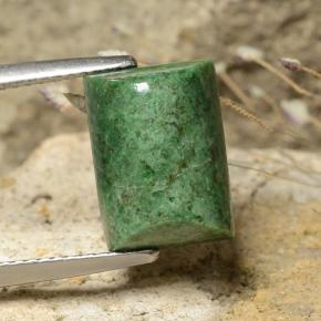 Maw-Sit-Sit Vert foncé naturelle Baquette, 6.77 ct, Opaque