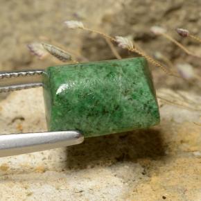 Maw-Sit-Sit Vert foncé naturelle Baquette, 6.77 ct, Opaque