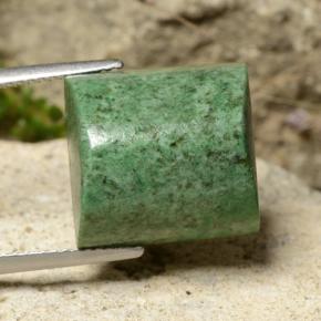 Maw-sit-sit vert pin naturelle baguette, 16,76 ct, opaque