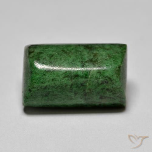 11.12ct Naturel Vert foncé Maw-Sit-Sit, Baquette, Opaque