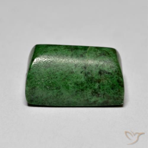 Maw-Sit-Sit Vert foncé naturelle Baquette, 11.12 ct, Opaque