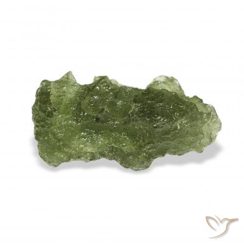 Moldavite Vert terre naturelle Fantaisie, 7.27 ct, Translucide