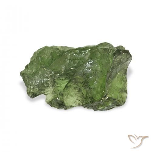 Moldavite Vert moyen naturelle Fantaisie, 8.87 ct, Translucide