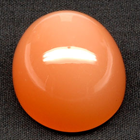 Pierre de lune orange naturelle transparent, 81,53 ct, transparent / translucide