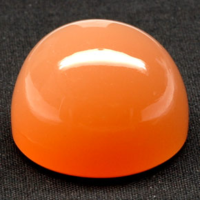 Pierre de lune orange naturelle transparent, 81,53 ct, transparent / translucide