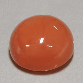 Pierre de lune orange naturelle transparent, 20,38 ct, transparent / translucide