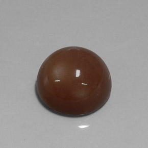 Pierre de lune marron naturelle coupe roude, 20,19 ct, opaque