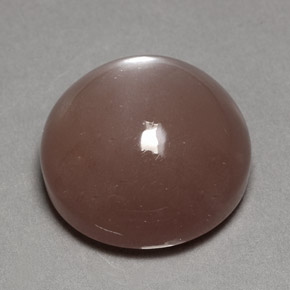Pierre de lune marron naturelle coupe roude, 24,70 ct, opaque