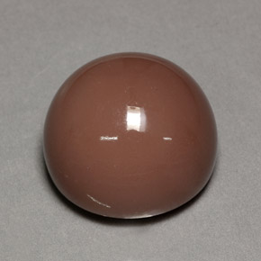 Pierre de lune marron naturelle coupe roude, 23,20 ct, opaque