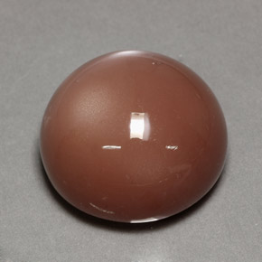 Pierre de lune orange naturelle coupe roude, 24,39 ct, opaque