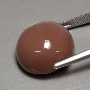 Pierre de lune orange naturelle coupe roude, 24,39 ct, opaque