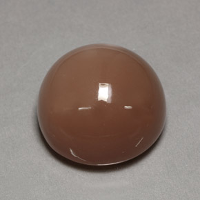 Pierre de lune orange naturelle coupe roude, 26,55 ct, opaque