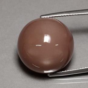 Pierre de lune orange naturelle coupe roude, 26,55 ct, opaque