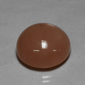 Pierre de lune orange naturelle coupe roude, 22,69 ct, opaque
