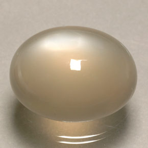 Pierre de lune fumée naturelle transparent, 30,52 ct, transparent / translucide