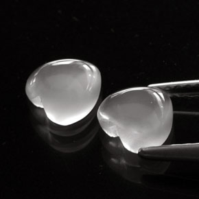 Achetez naturel ct blanc pierre de lune gems, forme de coeur, en provenance inde chez gemselect. en stock, livraison internationale!