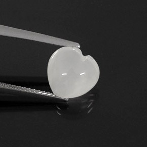 Pierre de lune crème naturelle transparent, 2,69 ct, transparent / translucide