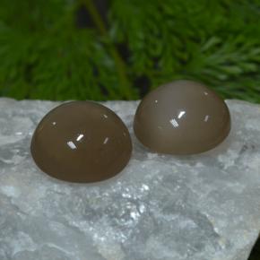 Achetez naturel 33,03ct marron pierre de lune gems, coupe roude, en provenance inde chez gemselect. en stock, livraison internationale!