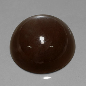 Pierre de lune marron naturelle coupe roude, 37,22 ct, translucide