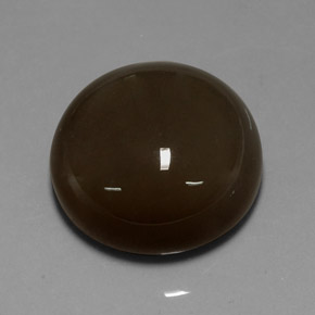 Pierre de lune marron naturelle coupe roude, 32,10 ct, translucide