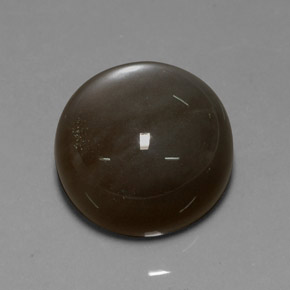 Pierre de lune marron naturelle coupe roude, 29,60 ct, translucide