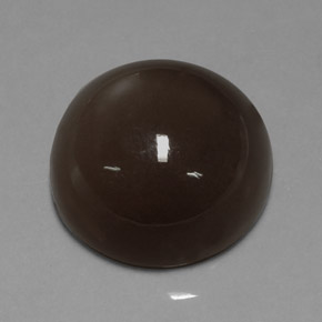 Pierre de lune marron naturelle coupe roude, 21,32 ct, translucide