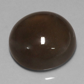 Pierre de lune marron naturelle coupe roude, 18,40 ct, translucide