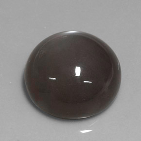 Pierre de lune marron naturelle coupe roude, 19,43 ct, translucide