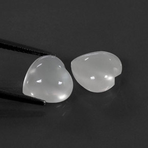Achetez naturel ct blanc pierre de lune gems, transparent, en provenance inde chez gemselect. en stock, livraison internationale!