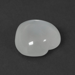 Pierre de lune blanc naturelle transparent, 2,22 ct, transparent / translucide