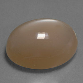 Pierre de lune crème naturelle coupe ovale, 20,29 ct, translucide