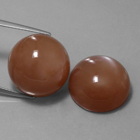Achetez naturel ct orange pierre de lune gems, coupe roude, en provenance inde chez gemselect. en stock, livraison internationale!