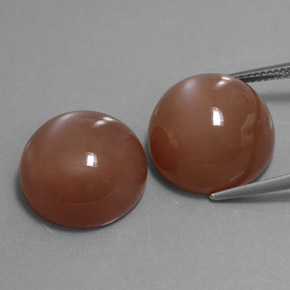 Achetez naturel ct orange pierre de lune gems, coupe roude, en provenance inde chez gemselect. en stock, livraison internationale!