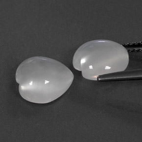Achetez naturel ct blanc pierre de lune gems, transparent, en provenance inde chez gemselect. en stock, livraison internationale!