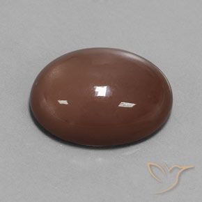Pierre de lune Brun rougeâtre naturelle ovale, 18.34 ct, Opaque