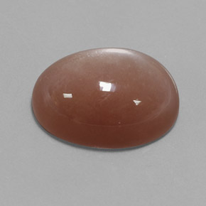 Pierre de lune orange naturelle coupe ovale, 26,52 ct, opaque