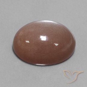 Pierre de lune Brun naturelle ovale, 28.75 ct, Opaque