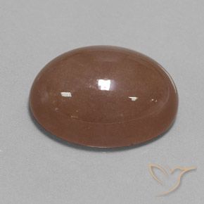 Pierre de lune Brun moyen naturelle ovale, 27.61 ct, Opaque
