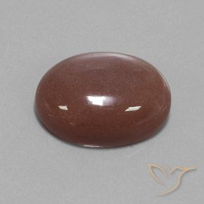 Pierre de lune Brun cannelle naturelle ovale, 19.73 ct, Opaque