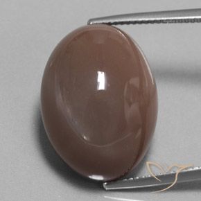 29.70ct Naturel Brun espresso Pierre de lune, ovale, Opaque