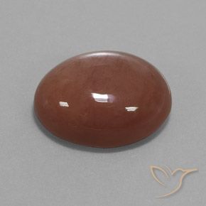 Pierre de lune Brun cannelle naturelle ovale, 18.74 ct, Opaque