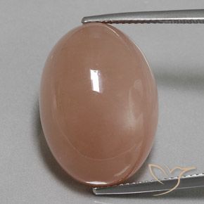 28.17ct Naturel Orange moyen Pierre de lune, ovale, Opaque