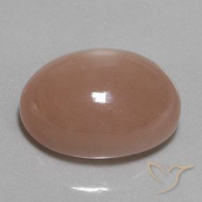 Pierre de lune Orange moyen naturelle ovale, 28.17 ct, Opaque