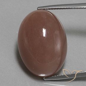 26.33ct Naturel Brun cannelle Pierre de lune, ovale, Opaque