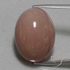 32.50ct Naturel Brun rougeâtre Pierre de lune, ovale, Opaque